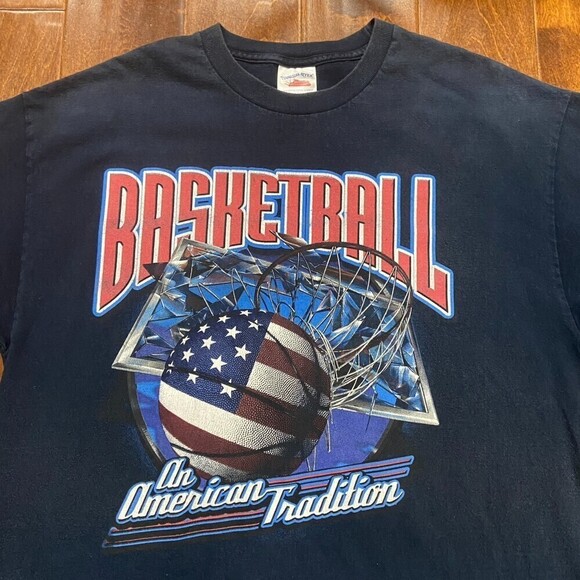 Tennessee River Vintage Basketball American Tradition Navy T-Shirt Men's Size XL - Picture 2 of 7